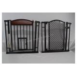 2 Metal Portable Puppy Gates