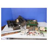 Vintage Fishing Lures, Tackle Boxes, Bamboo Rod