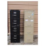 2 4-Drawer File Cabinets