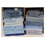 Blue Towels & Bath Rugs Some NEW