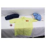 Vintage Uniform Shirts/Patches & Newspaper Bag