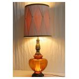 Vintage Amber Base Lamp