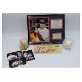 Al Hrabosky Autograph Ball, David Eckstein Picture