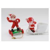 2 Vintage Christmas Candy Container Toys