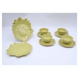 Steubenville Chartreuse 4 Cups, Saucers & Plates