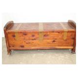 Vintage Cedar Chest with Copper Accents