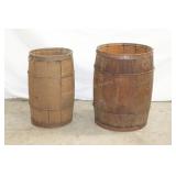 2 Wooden Nail Kegs