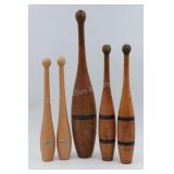 Vintage Wood Indian Clubs