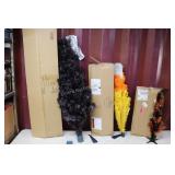 Black, "Candy Corn" & Black & Gold Trees