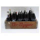 Dr Pepper 1976 Soda Bottles & Crate