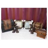 Decorative Boxes & Trunks, Candlesticks, Pictures