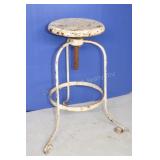 Vintage Metal Swivel/Adjustable Height Stool