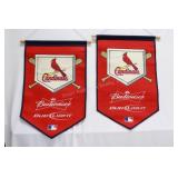 2 STL Cardinals MLB Budweiser/Bud Lite Banners