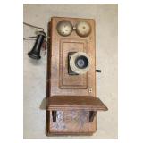 Western Electric Co. Oak Case Wall Phone