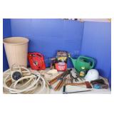 Weed Eater, Garden Tools, Hose, Trash Cans