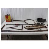 Ice Tongs, Cross cut Saw, Hames, Buck Saw