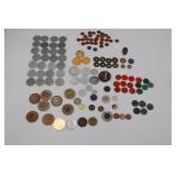 Tokens of Various Types, US and Foreign Currency