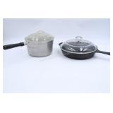 Aluminum Pot & Lodge Skillet
