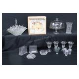 Glassware Cake Set, Basket, Sundaes, Vase