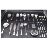 Silver plate serving utensils