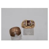10K Gold 2 Mens Rings