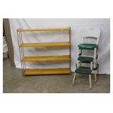 Vintage Stool & Shelf