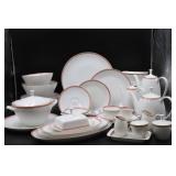 Arsberg China 9896 Pink Band, Gold Trim