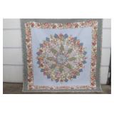 Flowered Quilted Bedspread