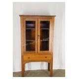 Antique Oak Display Cabinet