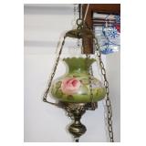 Vintage Hanging Hurricane Lamp