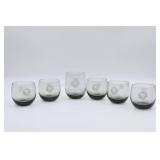 6 Vintage STL Cardinals Football Glasses