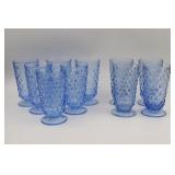 Indiana White Hall Blue Tumblers 6"H