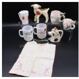 Whistle Mugs, Little Red Riding Hood, Cow Creamer