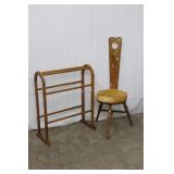 Quilt Rack & Valet Chair