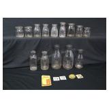 Assorted Chicago Area Dairy Bottles