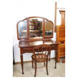 Antique Vanity with Mirror