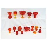 Amberina Glassware Collection