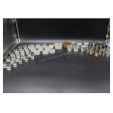 Miniature Bottles, Salt Dips, Thimble Shot Glasses