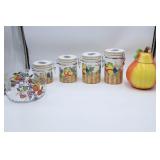 Fruits Canisters, Cookie Jar & Bowl