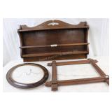 Wood Frames and Cup and Saucer Shelf
