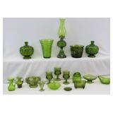 Olive Green Vintage Art Glass