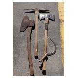 Broad Head Axe, Pick Axe, Double Bit Axe, Scythe