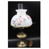 Milk Glass Shade Brass Lamp