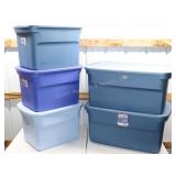 5 Blue Totes