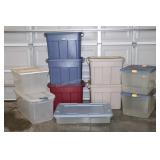10 Rubbermaid Totes