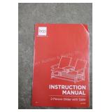 NIB 2-Person Glider with Table