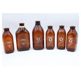 Amber Milk Bottles Bordens & Finns SD