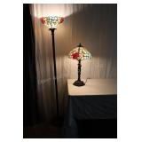 Stained Glass style Floor & Table Lamp
