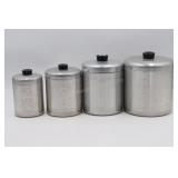 Vintage Spun Aluminum Canister Set