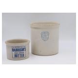 Uhl Pottery Crock & Butter Crock